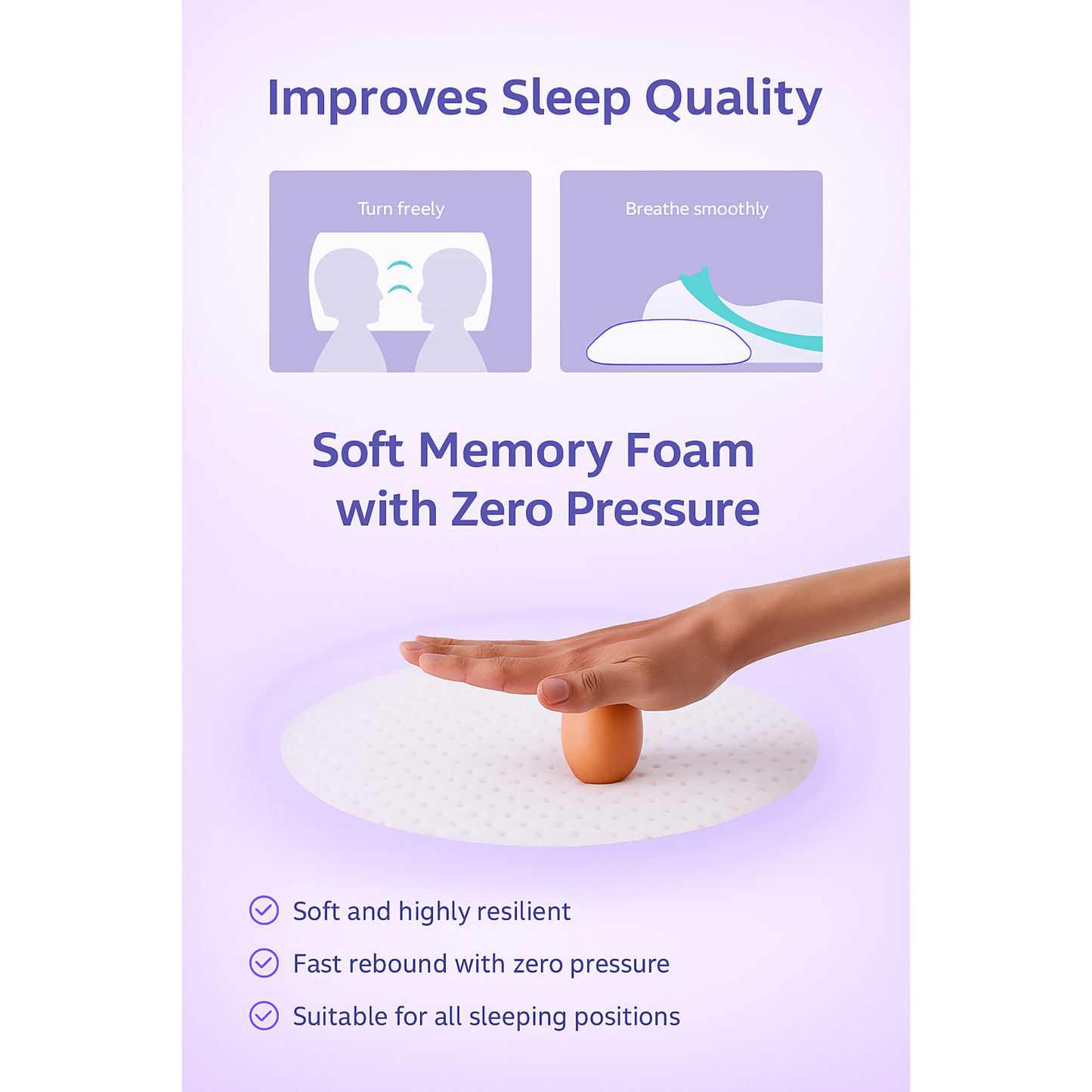 Snora LavenderEase Pillow