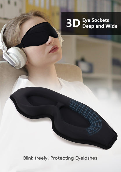 Lavender scented memory foam pillow + double sided brush set  + eye musk (sample)